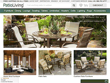 Tablet Screenshot of patioliving.com
